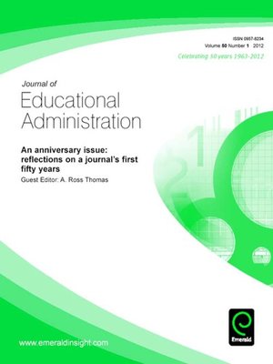 cover image of Journal of Educational Administration, Volume 50, Issue 1